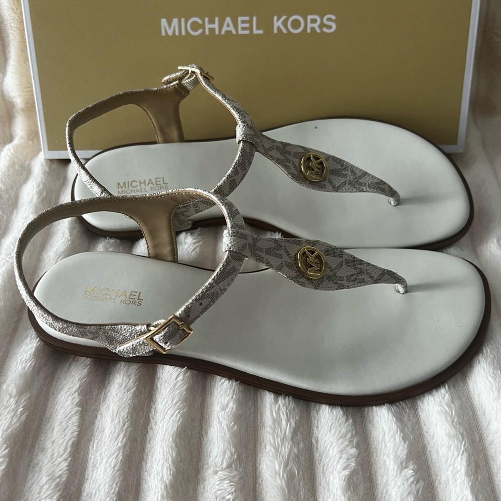 Michael Kors Silver Women's Sandals - Picture 2 of 3